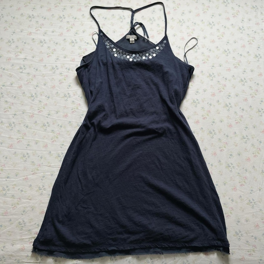 American Eagle Outfitters Dark Blue Dress with Sparkle Accents